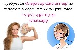 Требуется девушка на вакансию Оператор-Диспетчер.  Офис в Москве.  Работа несложная.  Зарплата 200 тысяч ежемесячно.  Пишите в whatsapp. ...
